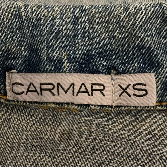 Carmar Classic Oversized Denim Jacket Medium Wash - Picture 9 of 10